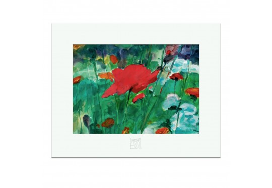 CAROLA'S GARDEN - mini print "Red poppy"